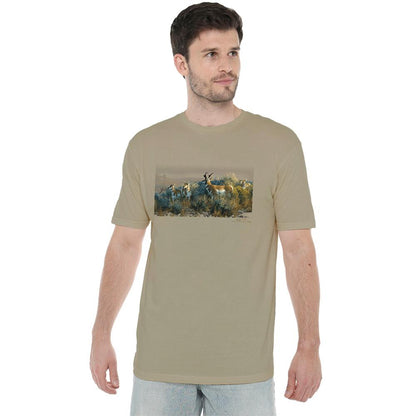 Safari Green - Side - Wildlife Unisex Adult Water Rights T-Shirt