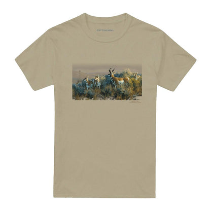 Safari Green - Front - Wildlife Unisex Adult Water Rights T-Shirt