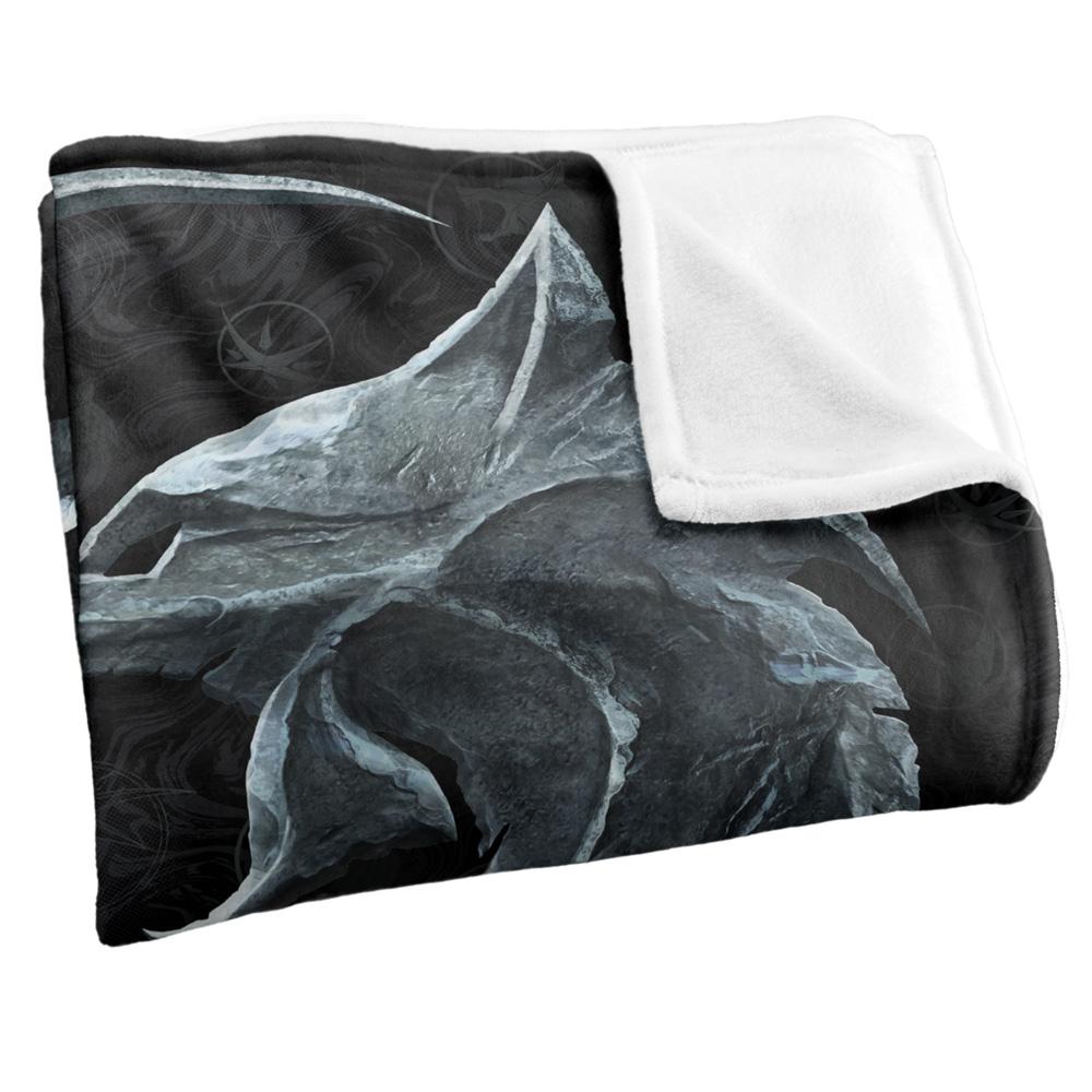 Black - Side - The Witcher Destiny Crest Blanket