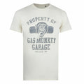 Natural - Front - Gas Monkey Garage Mens Property Of Cotton T-Shirt