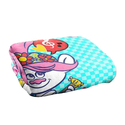 Multicoloured - Back - Trolls Happy Vibes Silky Poppy Soft Touch Blanket