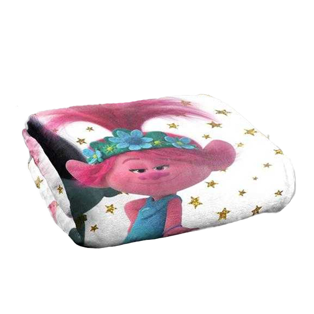 Multicoloured - Back - Trolls Happy Together Silky Soft Touch Blanket