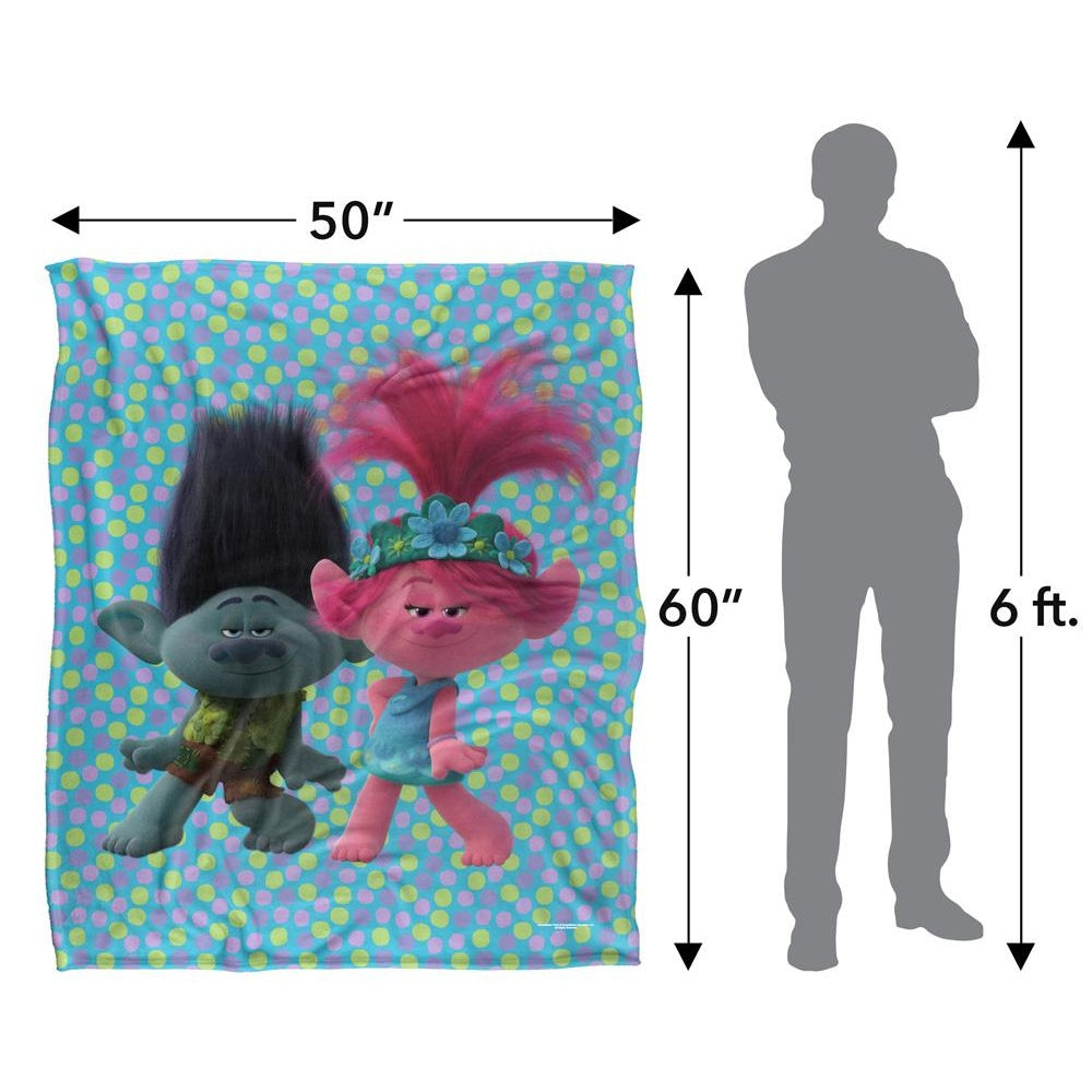 Multicoloured - Lifestyle - Trolls Silky Group Soft Touch Blanket