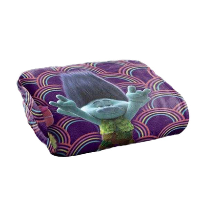 Multicoloured - Back - Trolls Cheer Up Silky Soft Touch Blanket