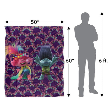 Multicoloured - Lifestyle - Trolls Cheer Up Silky Soft Touch Blanket