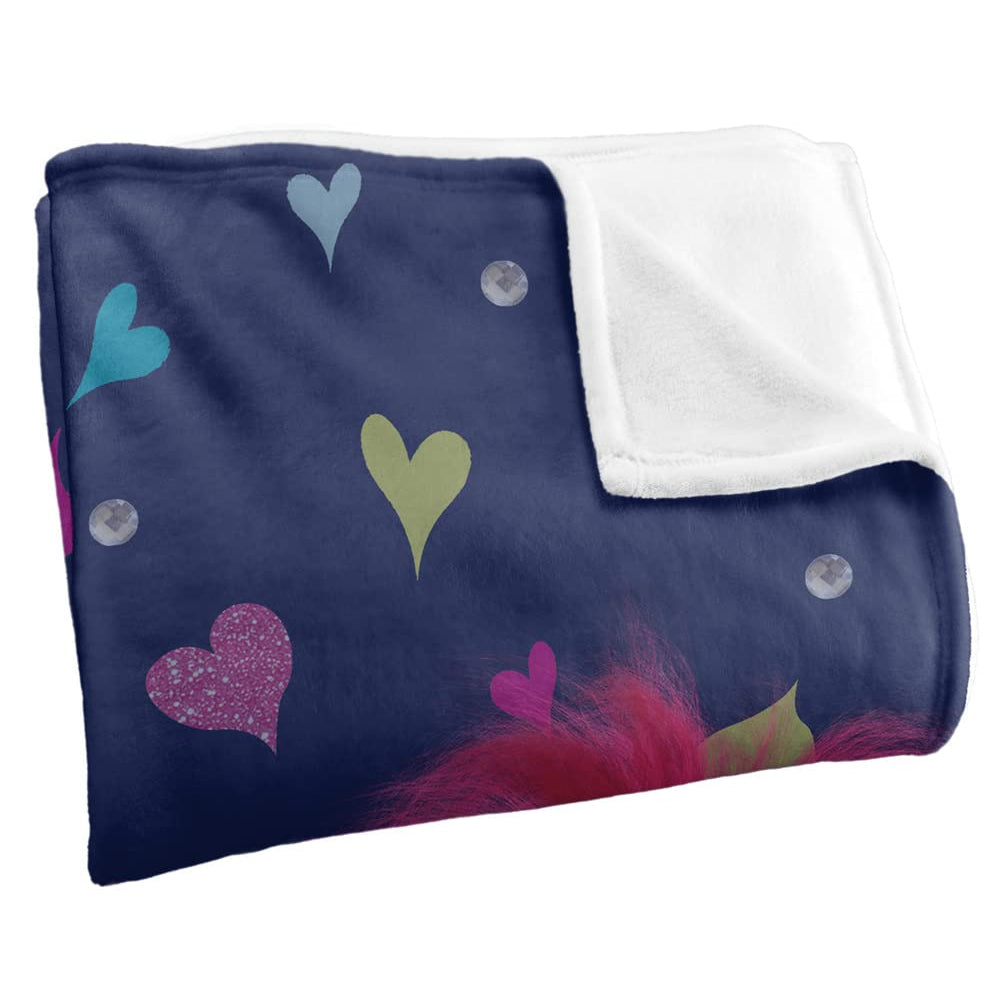 Multicoloured - Side - Trolls Pat A Cake Silky Soft Touch Blanket