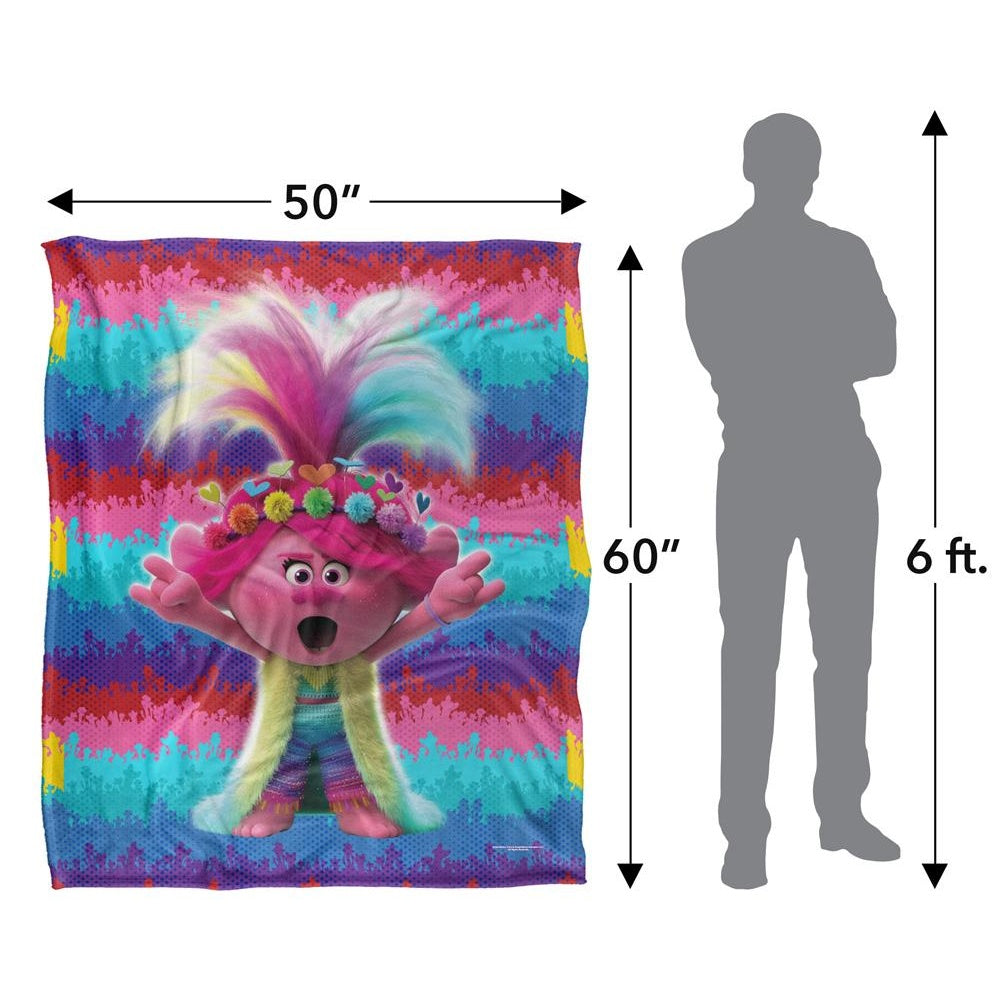 Multicoloured - Lifestyle - Trolls Music Rules Silky Soft Touch Blanket