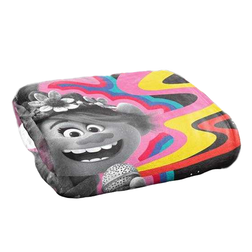 Multicoloured - Back - Trolls Sing It Together Silky Soft Touch Blanket