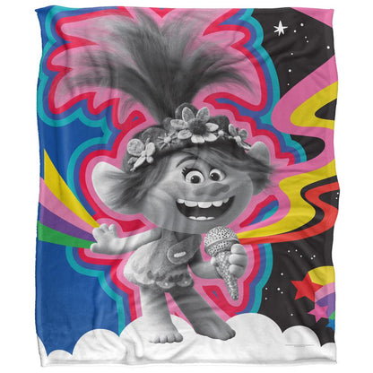 Multicoloured - Front - Trolls Sing It Together Silky Soft Touch Blanket