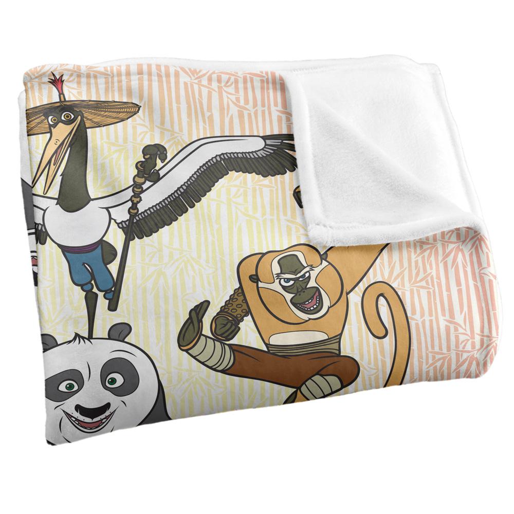 Multicoloured - Side - Kung Fu Panda Silky Soft Touch Blanket