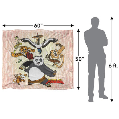 Multicoloured - Lifestyle - Kung Fu Panda Silky Soft Touch Blanket