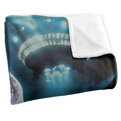 Blue - Side - ET Silky Title Soft Touch Blanket