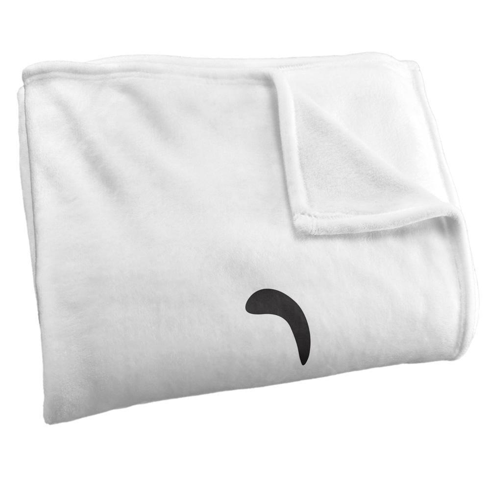 White - Side - Casper The Friendly Ghost Silky Face Soft Touch Blanket