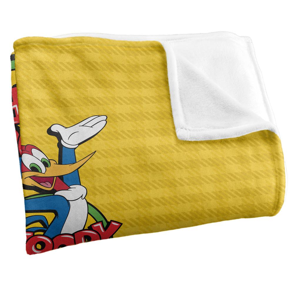 Multicoloured - Side - Woody Woodpecker Silky Woody Soft Touch Blanket