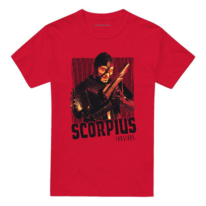 Red - Front - Farscape Unisex Adult Scorpius T-Shirt