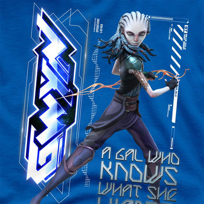 Royal Blue - Pack Shot - Star Trek: Prodigy Unisex Adult A Gal Who Knows What She Wants Gwyndala T-Shirt
