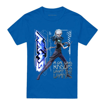 Royal Blue - Front - Star Trek: Prodigy Unisex Adult A Gal Who Knows What She Wants Gwyndala T-Shirt