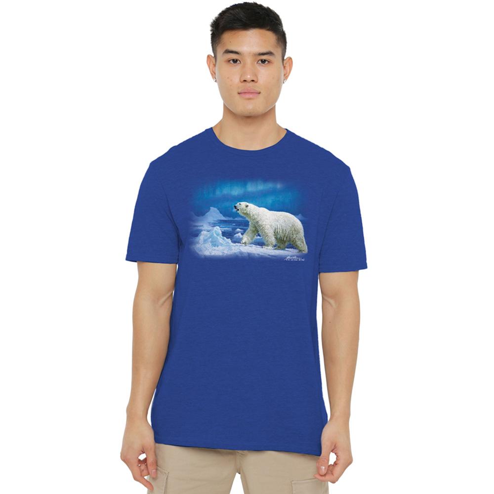 Royal Blue - Side - Wildlife Unisex Adult Nomad Of The North Heather T-Shirt