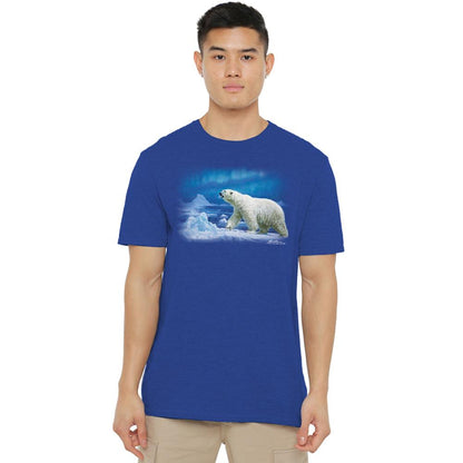 Royal Blue - Side - Wildlife Unisex Adult Nomad Of The North Heather T-Shirt