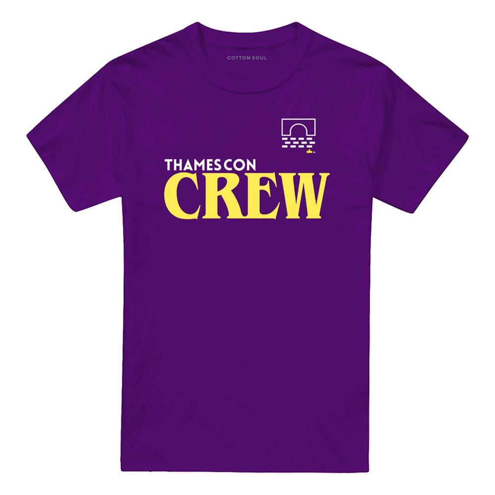 Purple - Front - The Dark Crystal Unisex Adult Thames Con Staff T-Shirt