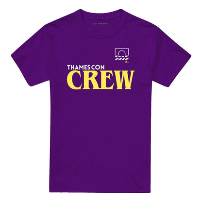 Purple - Front - The Dark Crystal Unisex Adult Thames Con Staff T-Shirt