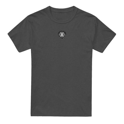 Charcoal - Front - Stargate SG-1 Unisex Adult National Intelligence Department Logo Heather T-Shirt