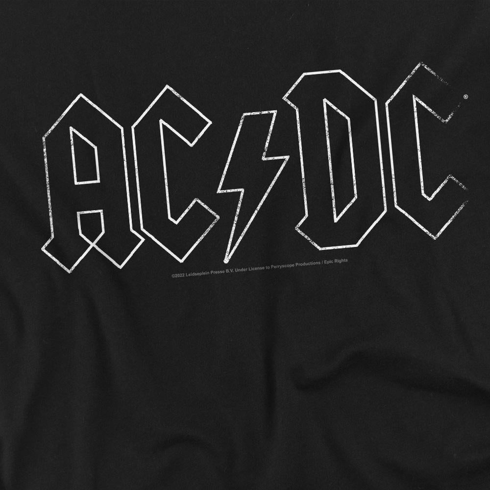 Black - Pack Shot - AC-DC Unisex Adult Outline Logo T-Shirt