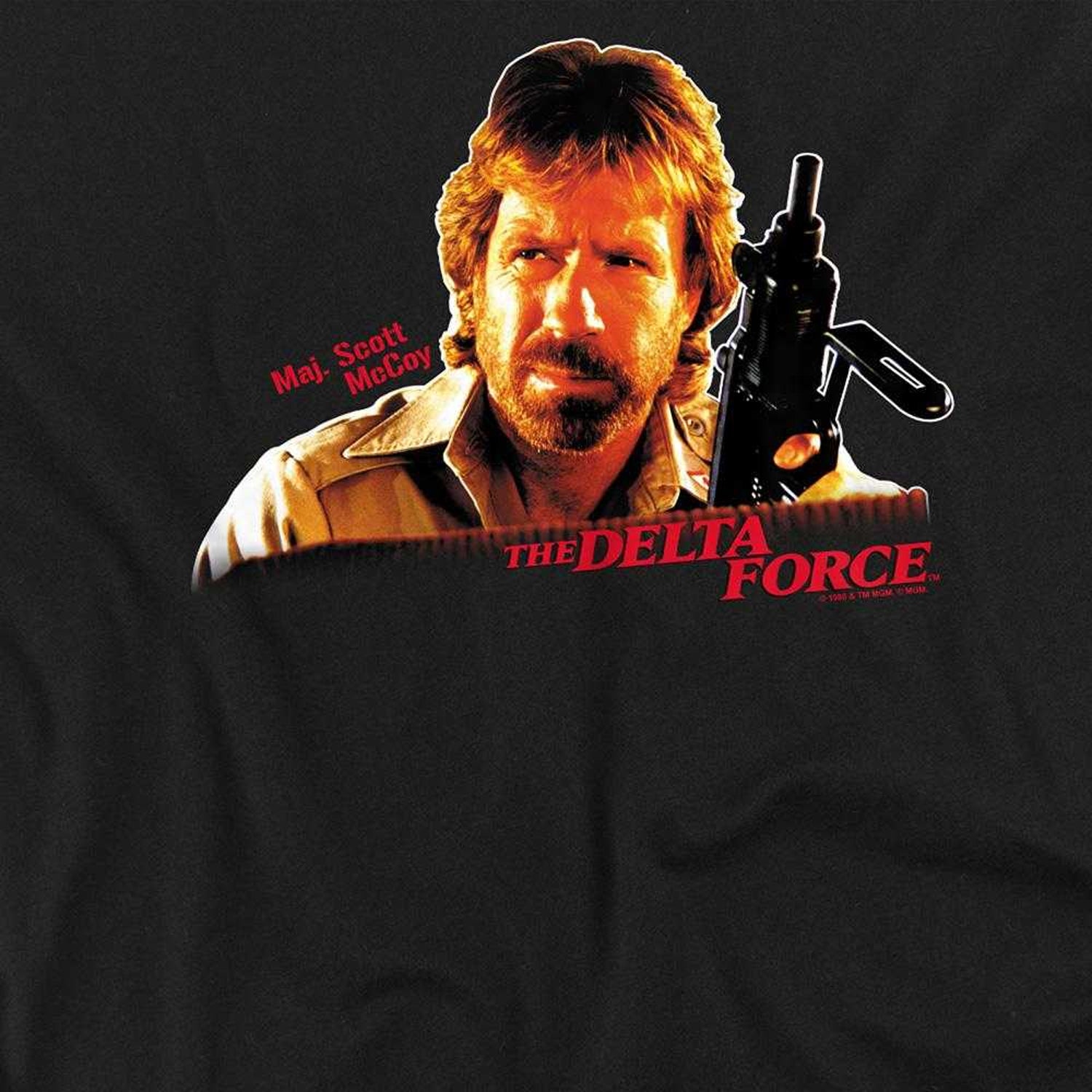 Black - Side - Delta Force Unisex Adult Scott McCoy T-Shirt