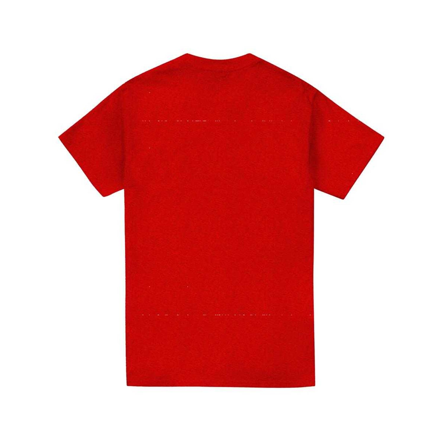 Red - Back - Sesame Street Unisex Adult 100 Days Of School Elmo Heather T-Shirt