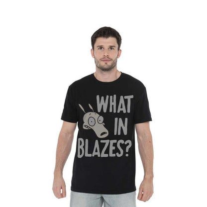 Charcoal - Side - Rocko´s Modern Life Unisex Adult What In Blazes? T-Shirt