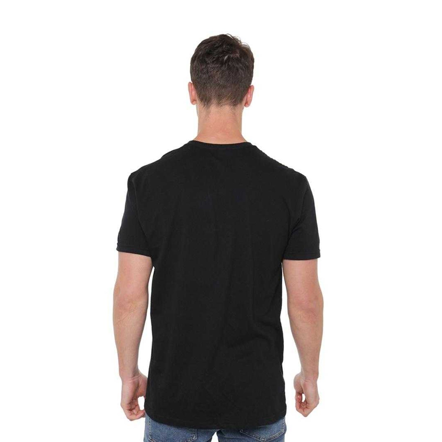 Black - Pack Shot - Danny Phantom Unisex Adult Fights With Skulker T-Shirt