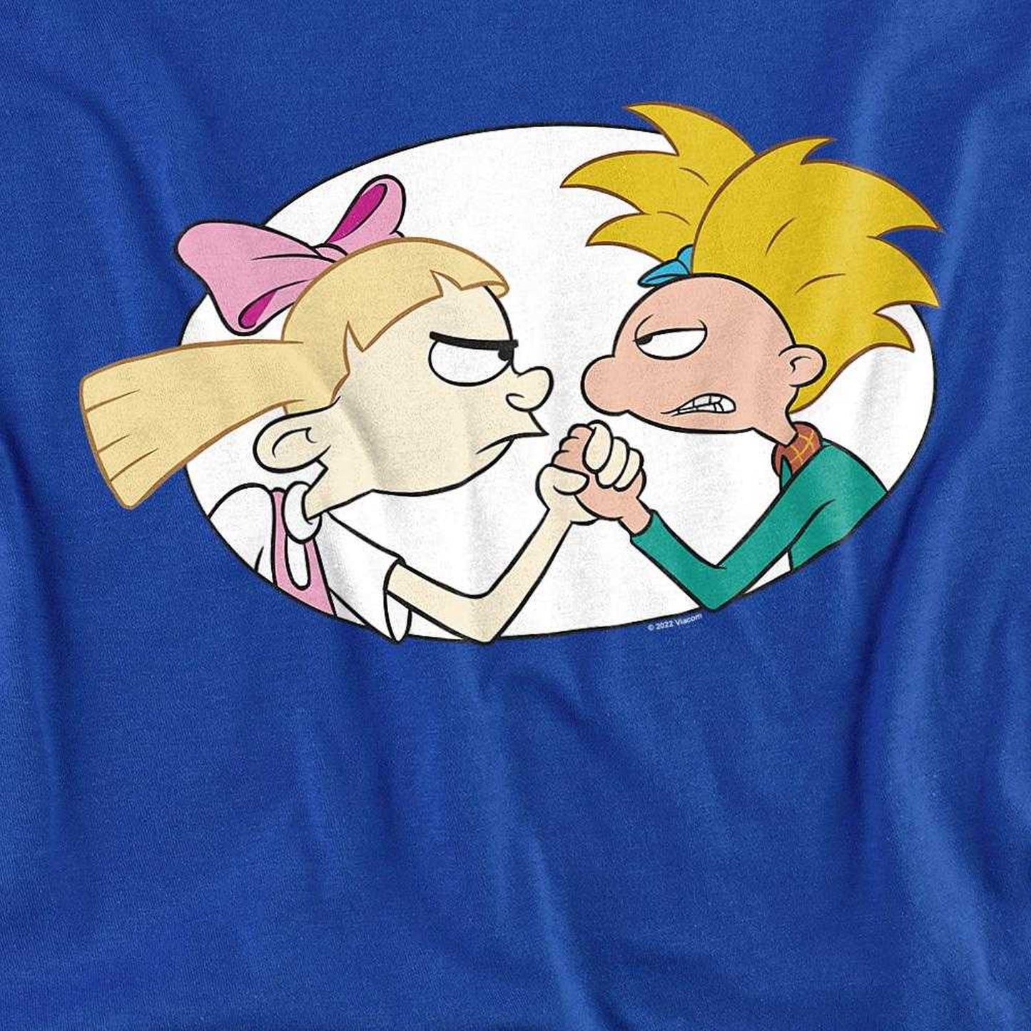 Royal Blue - Back - Hey Arnold! Unisex Adult Love Is Tough Helga T-Shirt