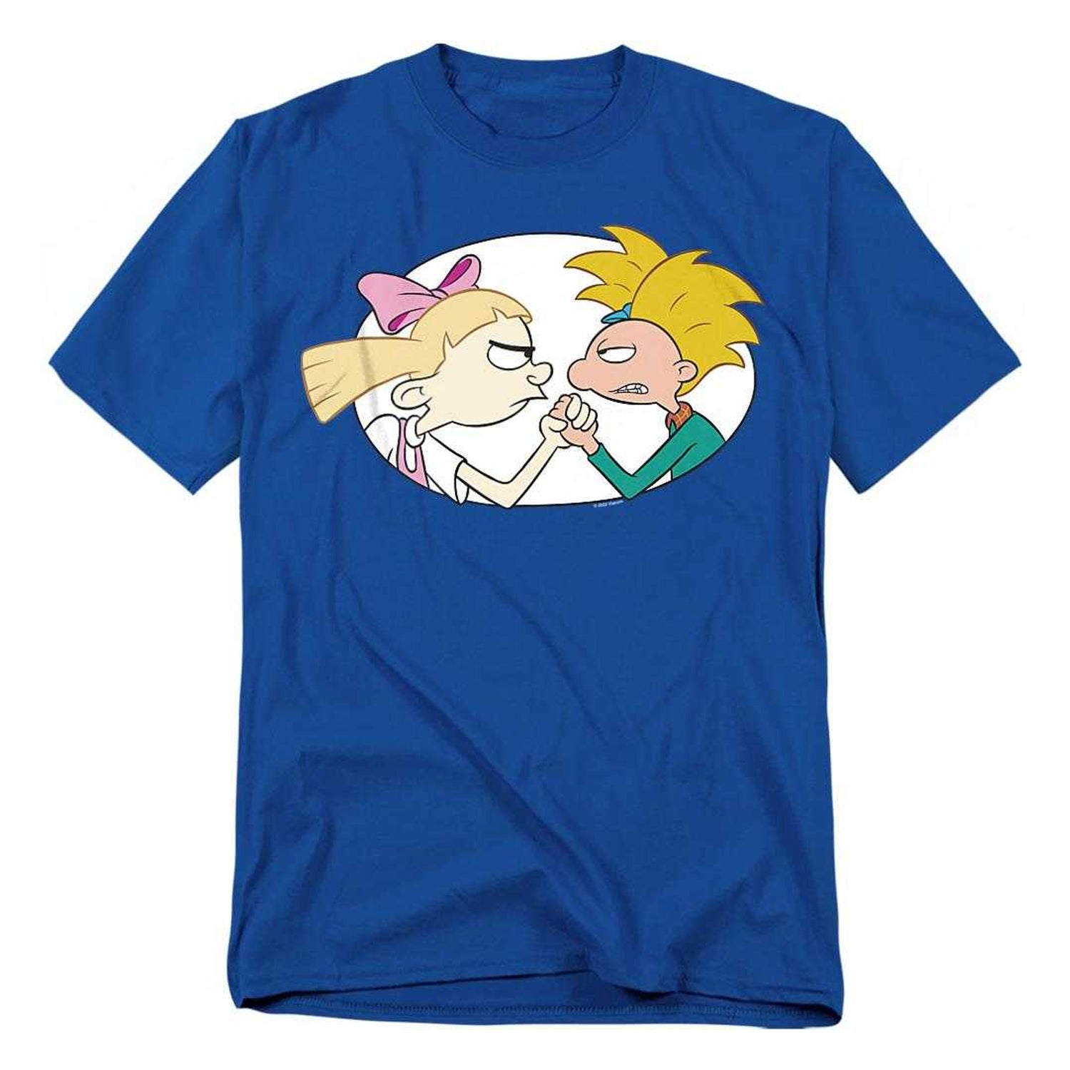 Royal Blue - Front - Hey Arnold! Unisex Adult Love Is Tough Helga T-Shirt