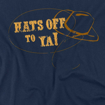 Navy - Side - Hey Dude Unisex Adult Hats Off To Ya T-Shirt