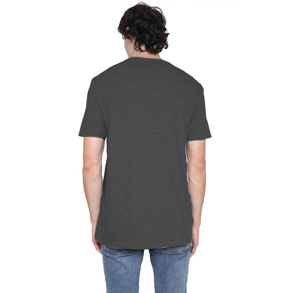 Charcoal - Pack Shot - Bruce Lee Unisex Adult Feel Heather T-Shirt