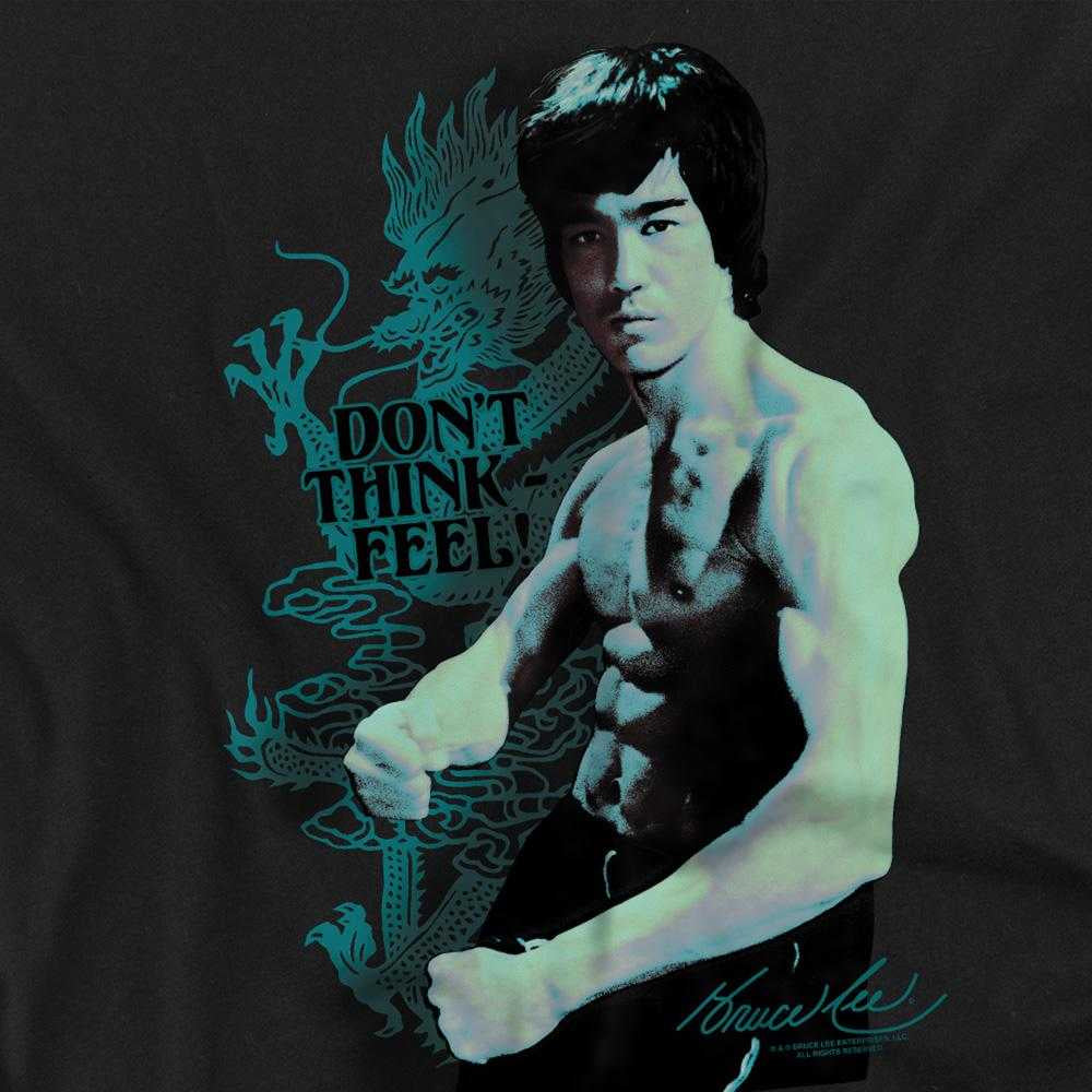 Black - Side - Bruce Lee Unisex Adult Feel T-Shirt