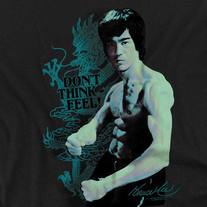 Black - Side - Bruce Lee Unisex Adult Feel T-Shirt