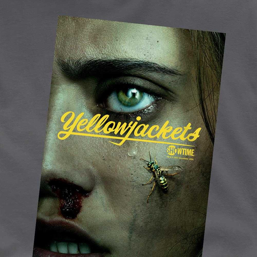 Charcoal - Side - Yellowjackets Unisex Adult Poster T-Shirt