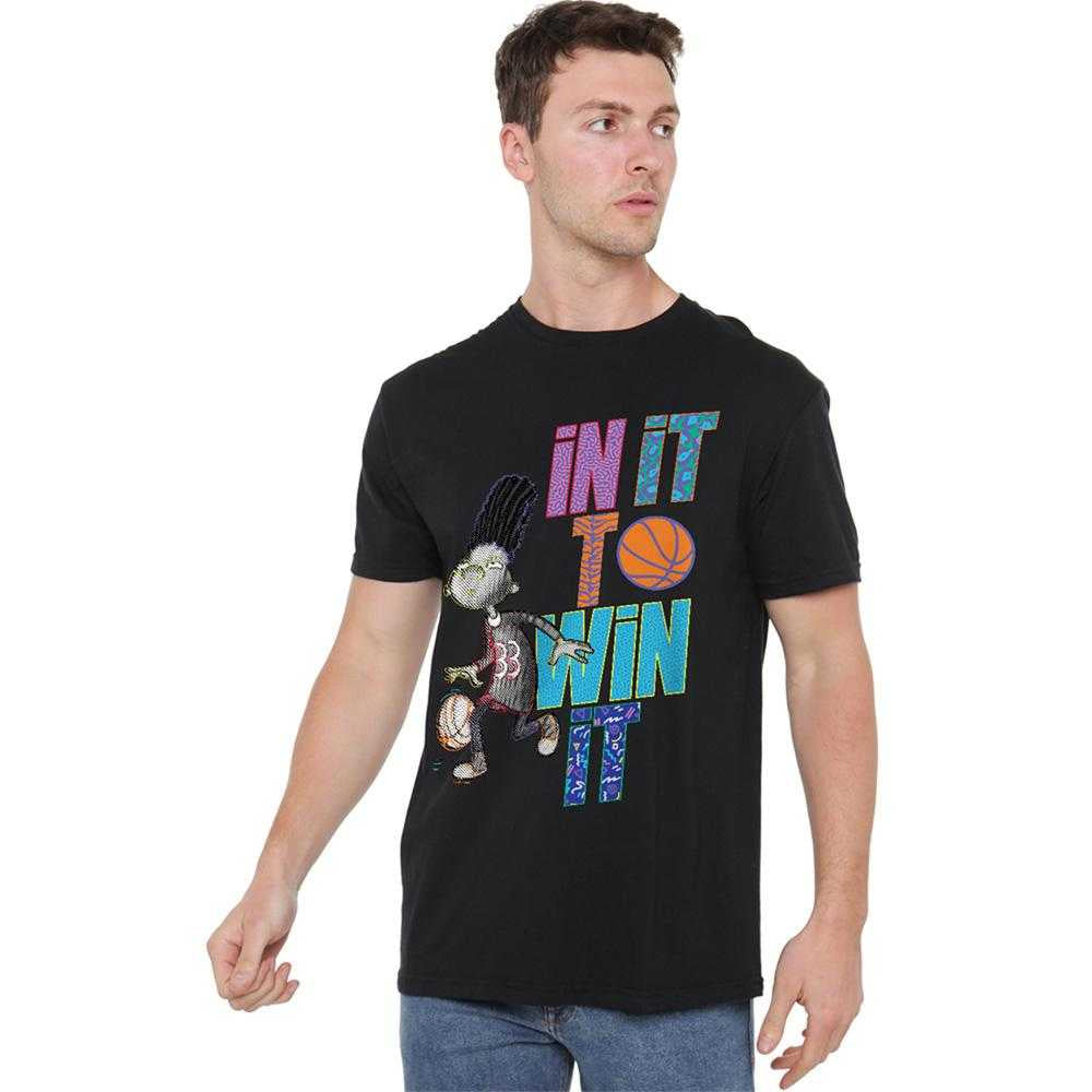Black - Lifestyle - Hey Arnold! Unisex Adult In It To Win It Gerald Johanssen T-Shirt