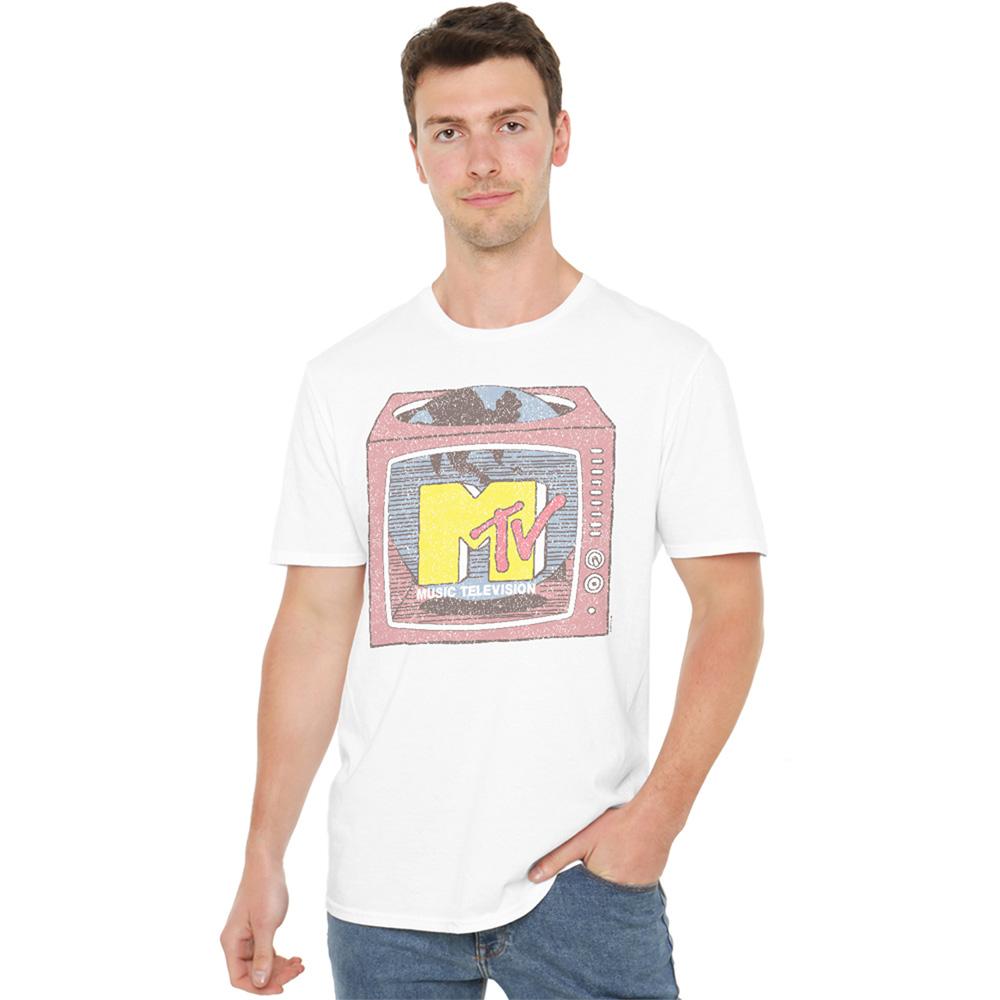 White - Lifestyle - MTV Unisex Adult What´s On Tv T-Shirt