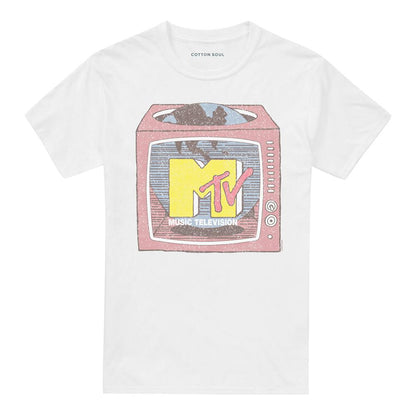 White - Front - MTV Unisex Adult What´s On Tv T-Shirt