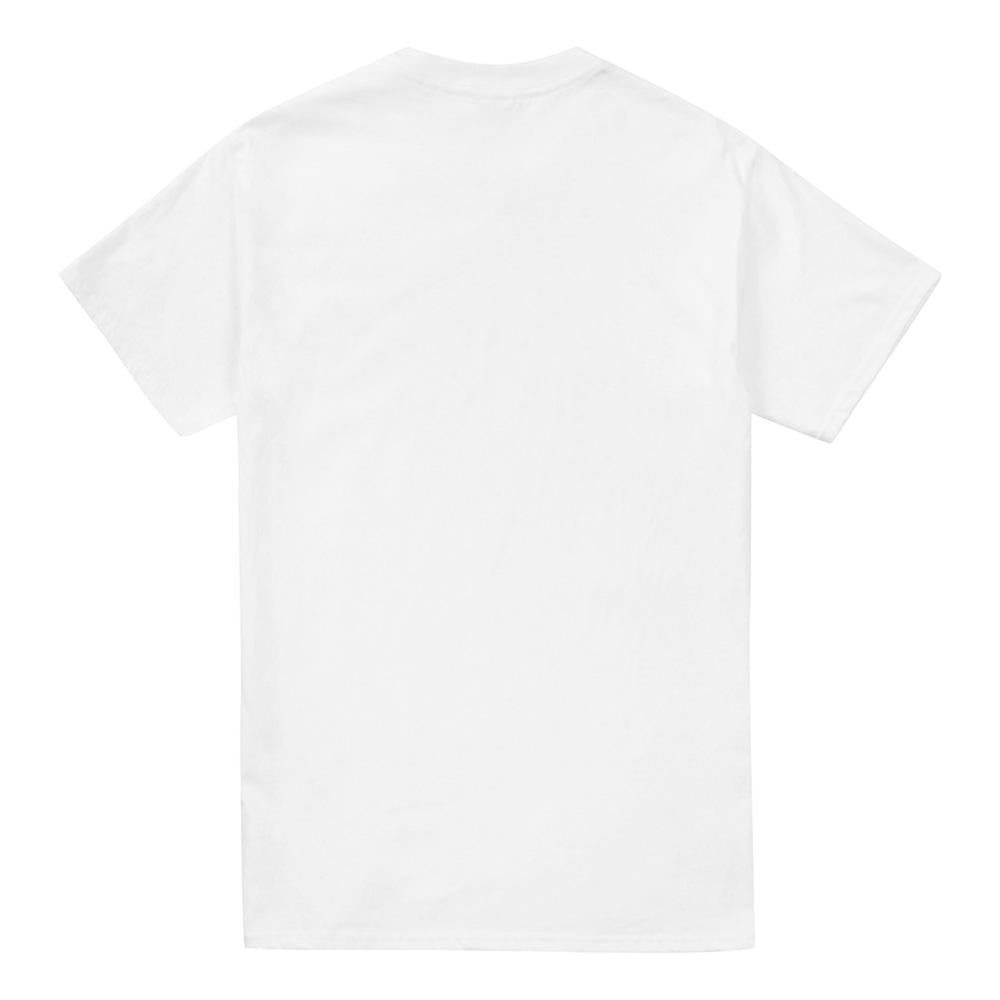 White - Back - MTV Unisex Adult Striped Logo T-Shirt