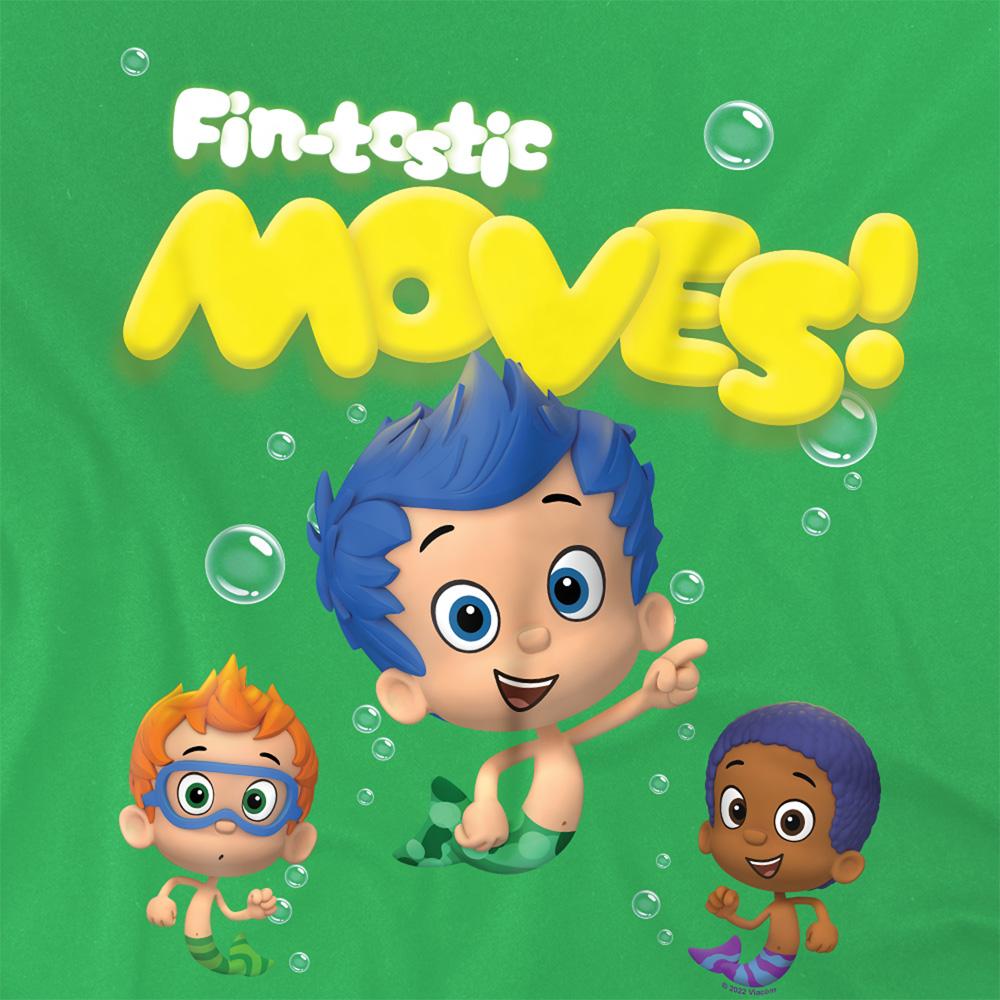Kelly Green - Side - Bubble Guppies Unisex Adult Fintastic Moves T-Shirt
