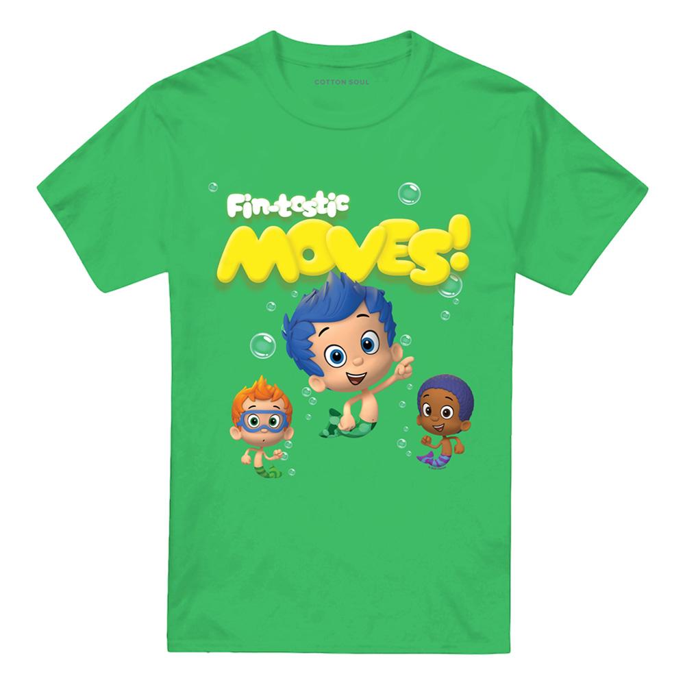 Kelly Green - Front - Bubble Guppies Unisex Adult Fintastic Moves T-Shirt