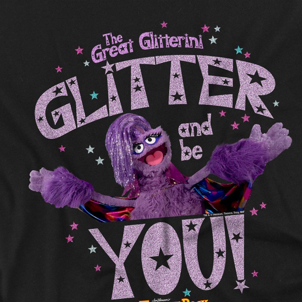 Black - Side - Fraggle Rock Unisex Adult The Great Glitterini Glitter  And Be You Long-Sleeved T-Shirt