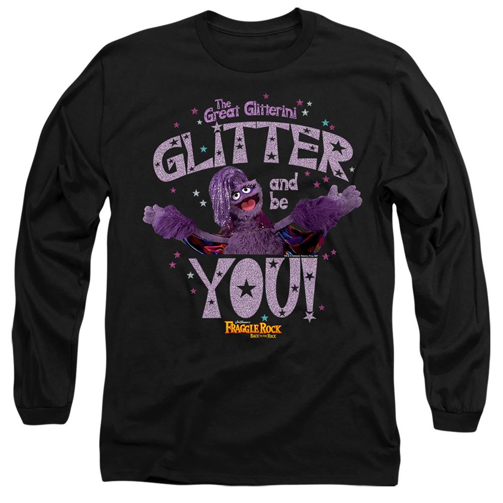 Black - Front - Fraggle Rock Unisex Adult The Great Glitterini Glitter  And Be You Long-Sleeved T-Shirt