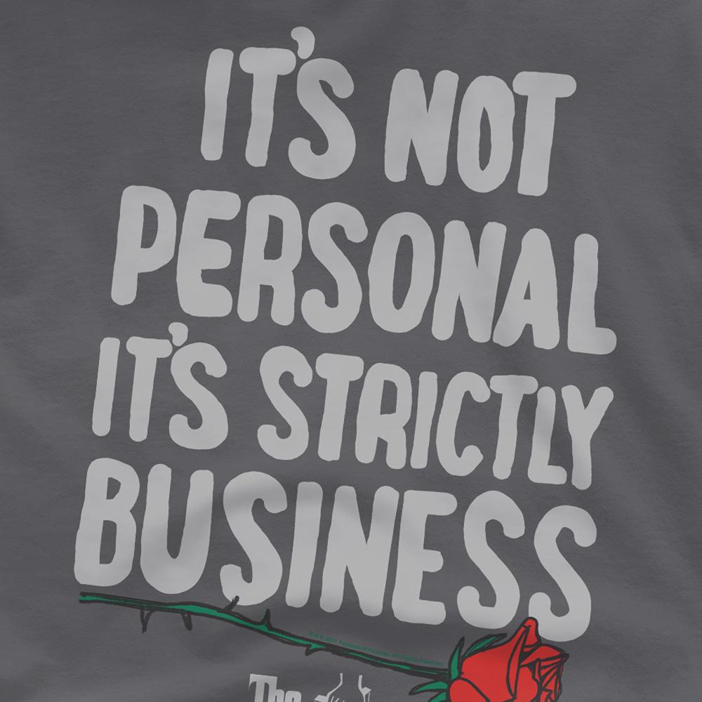 Charcoal - Side - The Godfather Unisex Adult Strictly Business T-Shirt