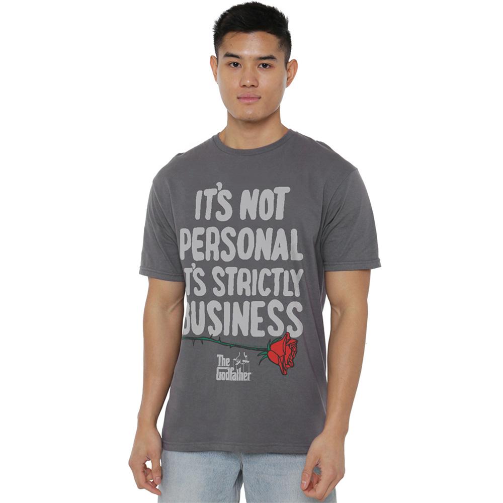 Charcoal - Lifestyle - The Godfather Unisex Adult Strictly Business T-Shirt