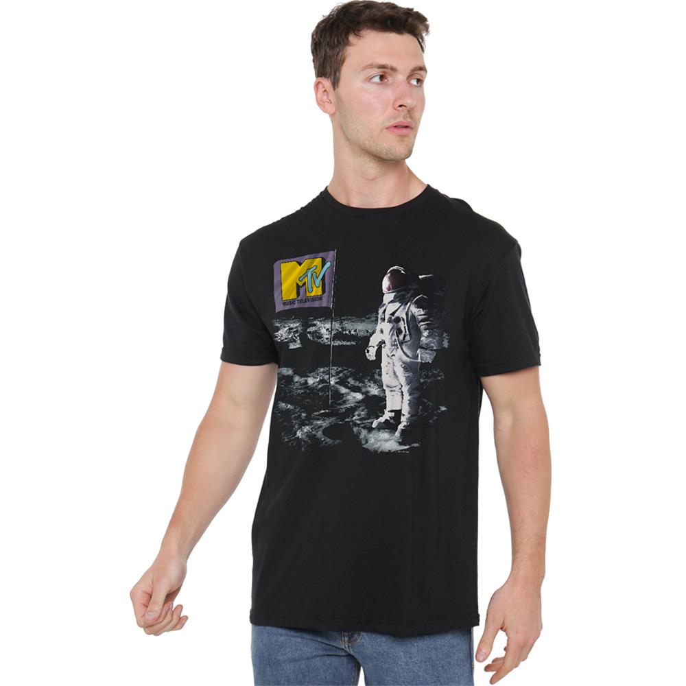 Black - Lifestyle - MTV Unisex Adult Moon Walk T-Shirt
