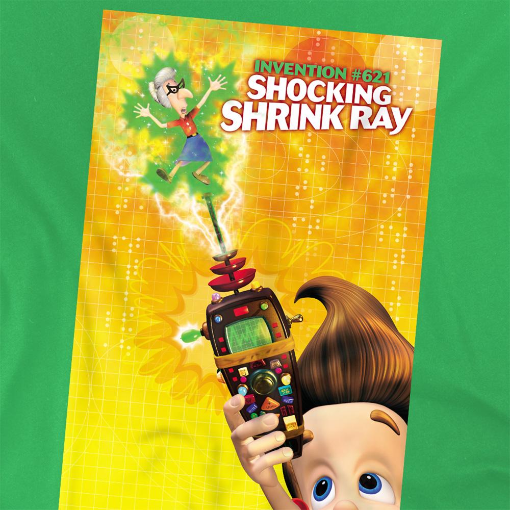 Kelly Green - Side - Jimmy Neutron Unisex Adult Shocking Shrink Ray T-Shirt